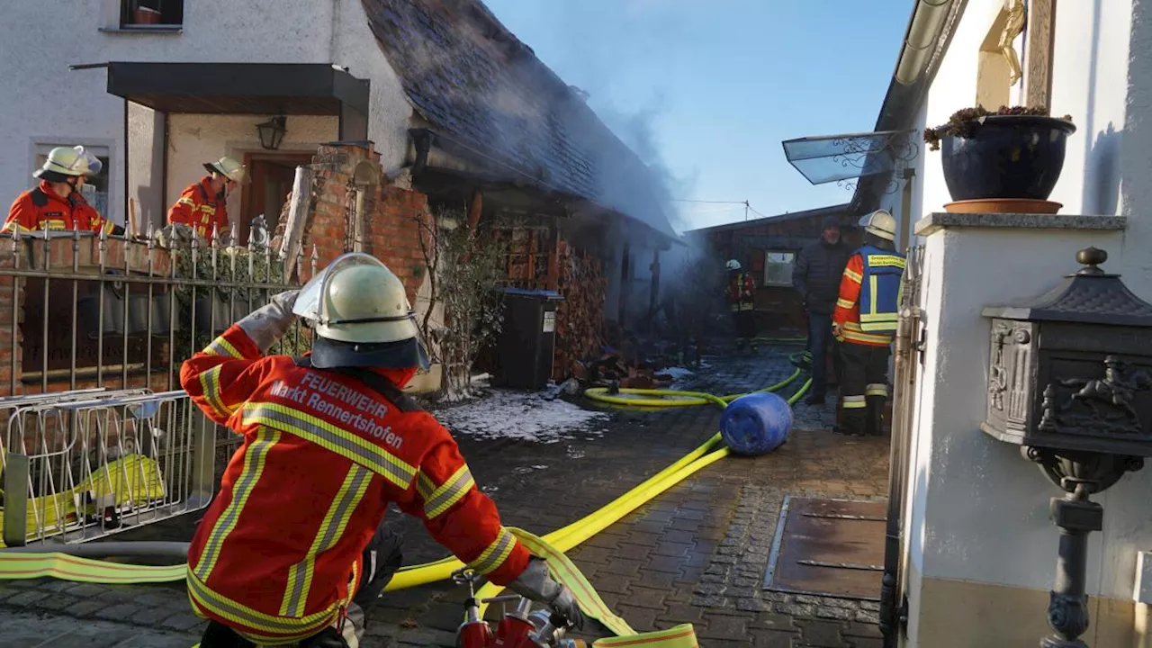 Brand an Wohnhaus in Hatzenhofen Rennertshofen