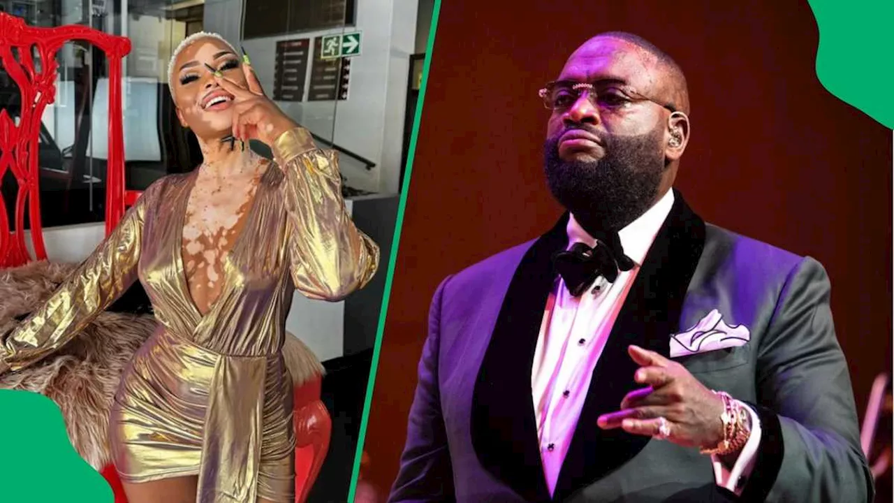 Yolanda Mukondeleli Links Up with US Rapper Rick Ross in Cape Town, Shares Cosy Picture