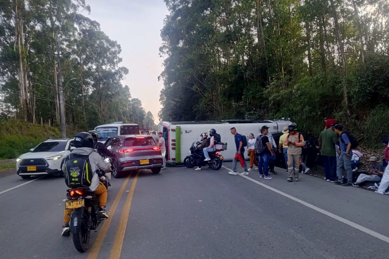 Grave accidente de tránsito en la Variante Aeropuerto-Tablazo de Rionegro