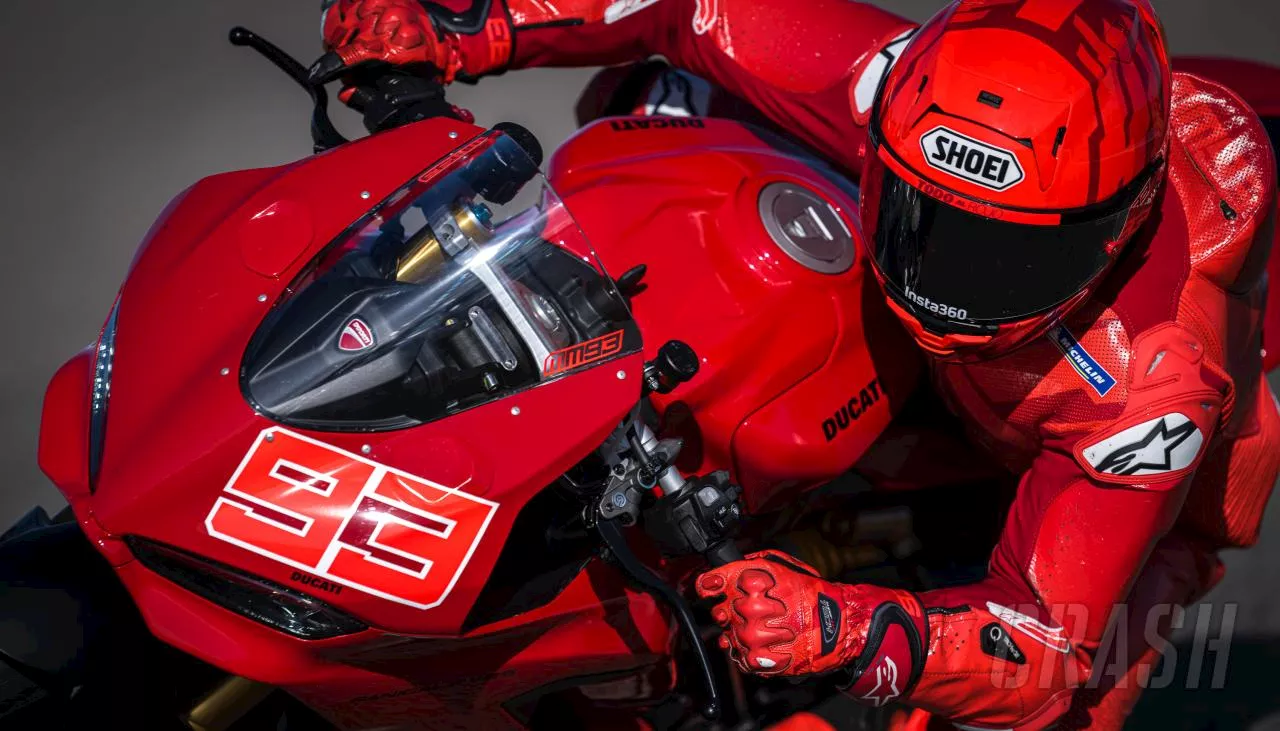 Marc Marquez Sets Unofficial Lap Record on Ducati's New Panigale V2