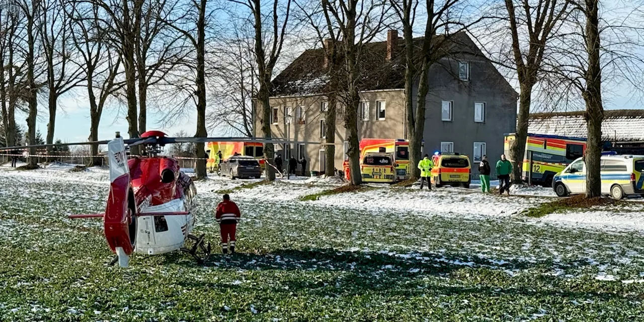 Stichwaffe-Attacke in Casekow: Zwei Tote, Tatverdächtiger in Lebensgefahr