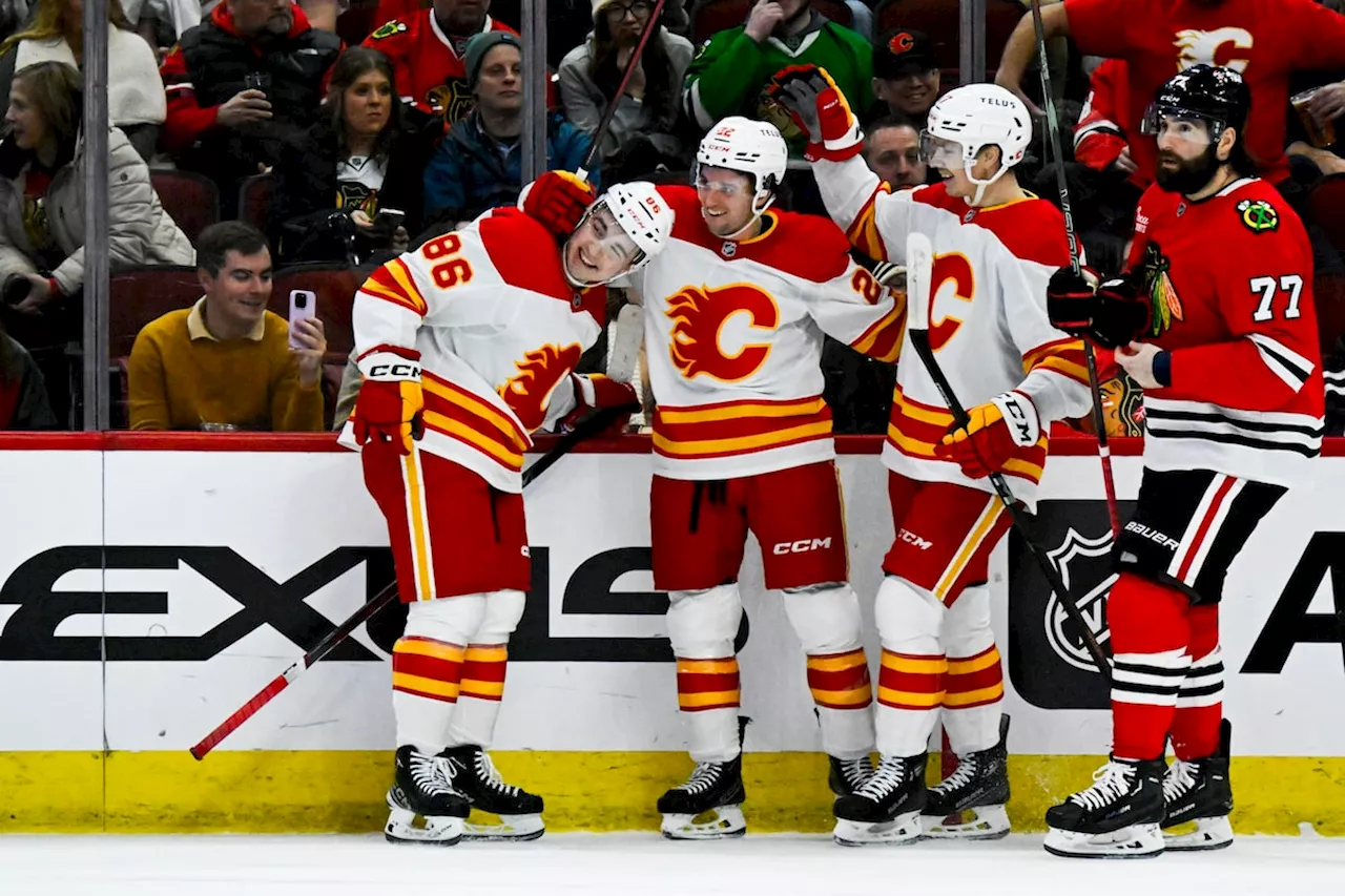 Pelletier Powers Flames to Third Straight Win Over Blackhawks