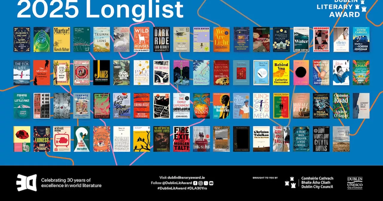 Dublin Literary Award 2025: Seven Irish authors on longlist for €100,000 prize