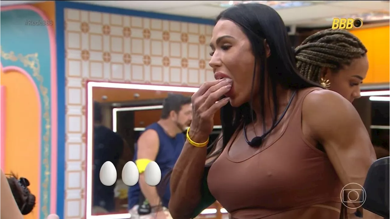 Gracyanne Surpreende com 9 Ovos no Primeiro Dia do BBB 25 e Vira Meme