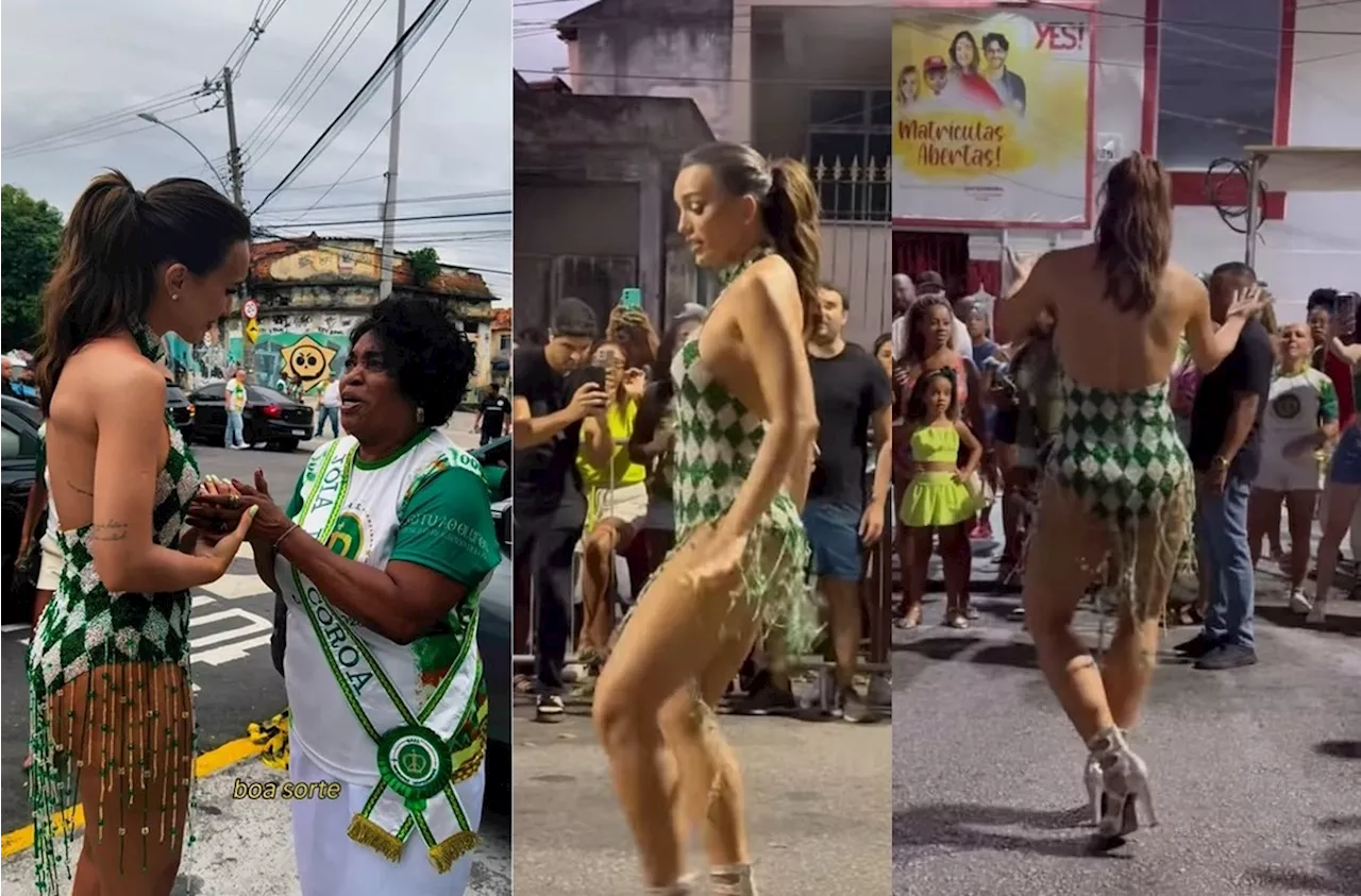 Rafa Kalimann Canta Tudo no Encontro com Dona Nair em Ensaio da Imperatriz Leopoldinense