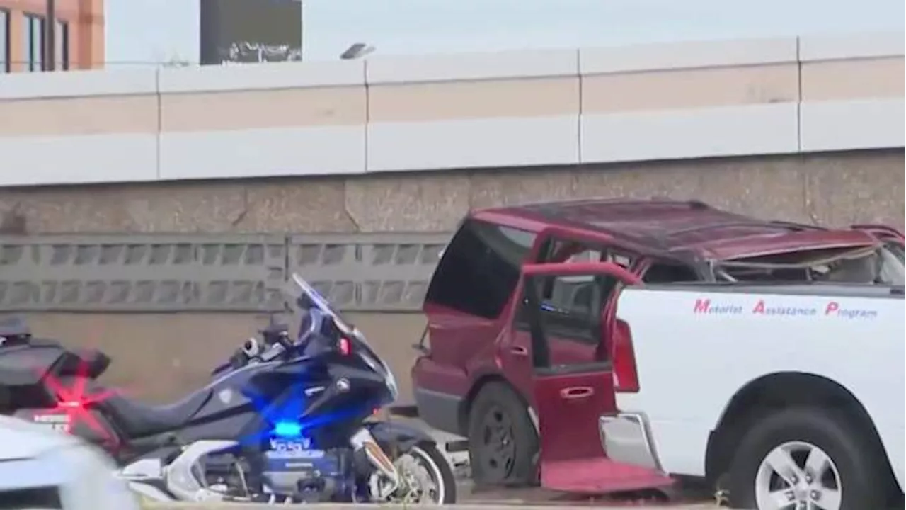 Traffic Alert: Driver, Passenger Hospitalized After Vehicle Falls From HOV Lane in SW Houston