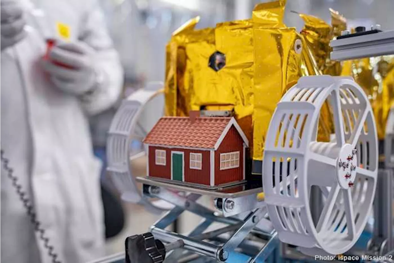 A Swedish artist's model house could soon find a permanent home on the moon