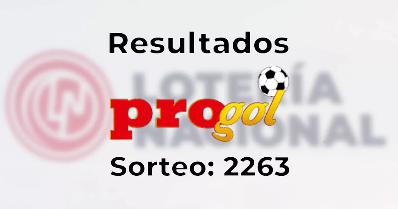 Resultados del Progol 2263: checa la quiniela ganadora