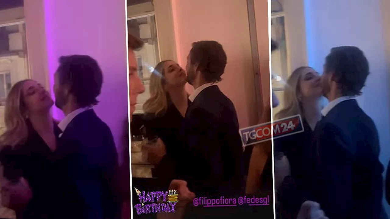 Chiara Ferragni e Giovanni Tronchetti Provera insieme alla festa di compleanno di Filippo Fiora