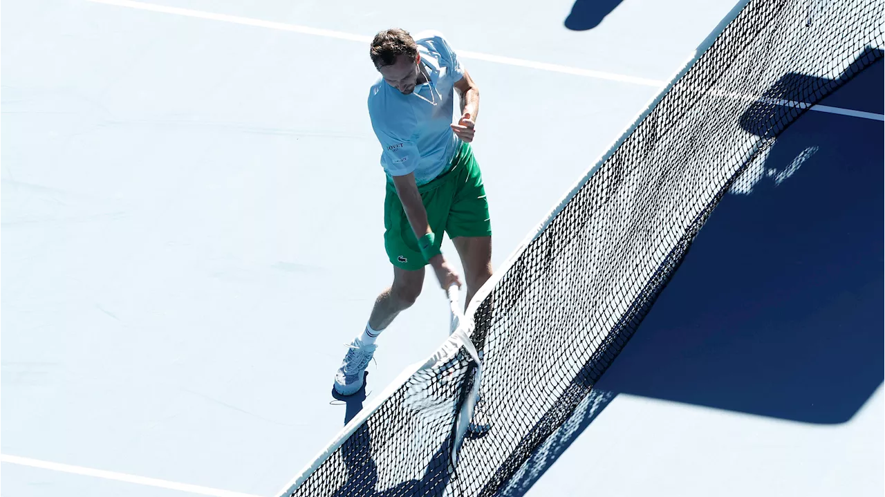 Medvedev Survives Scare, Beats Samrej in Five Sets at Australian Open