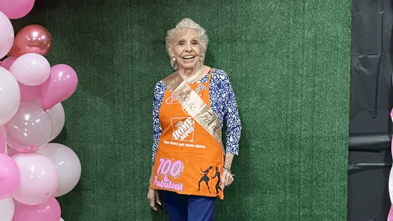 100-Year-Old Woman Still Works at Home Depot