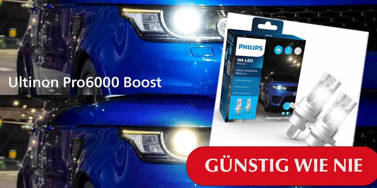 LED-Scheinwerfer: 300% heller, nie g&uuml;nstiger &ndash; Philips Ultinon Pro6000 Boost im Preiskampf mit Osram