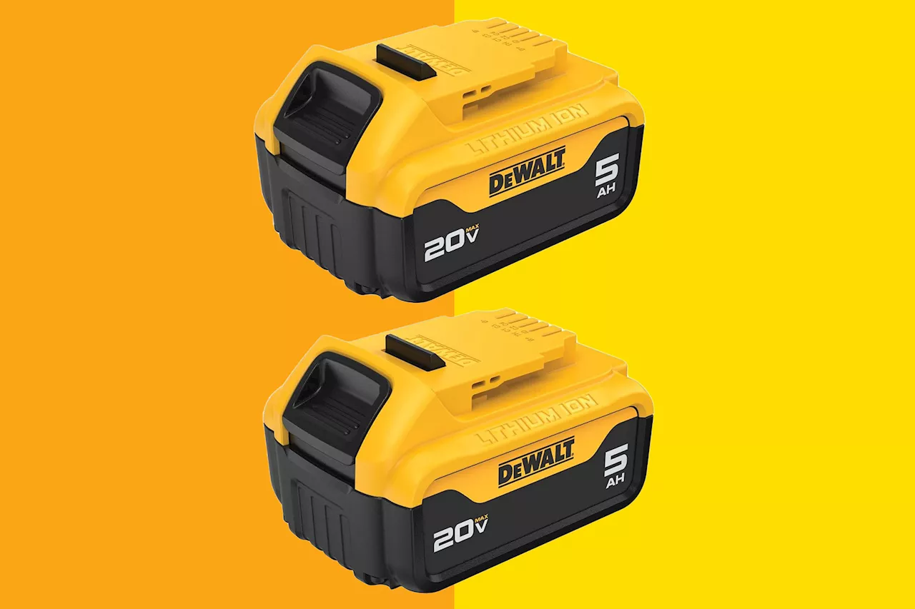 DEWALT 20V MAX 5Ah Batteries On Sale for 48% Off at Amazon