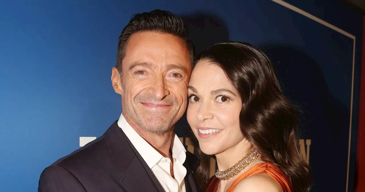 Hugh Jackman and Sutton Foster Caught in Passionate Kiss