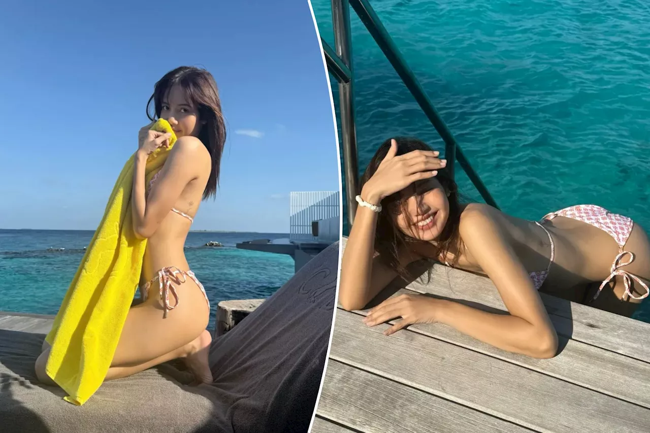 Blackpink's Lisa Sizzles in a Tropical Bikini on Vacation