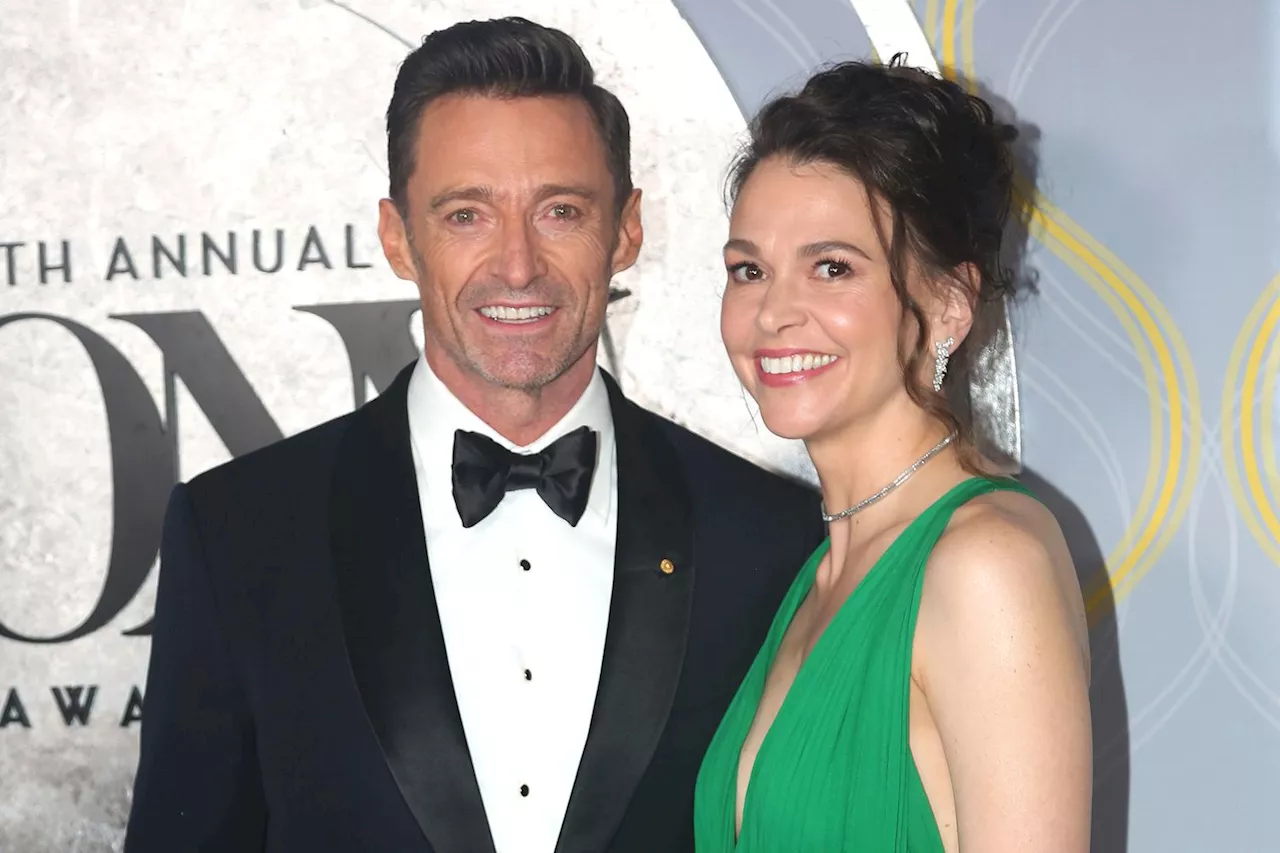 Hugh Jackman and Sutton Foster Share a Kiss After Dinner Date