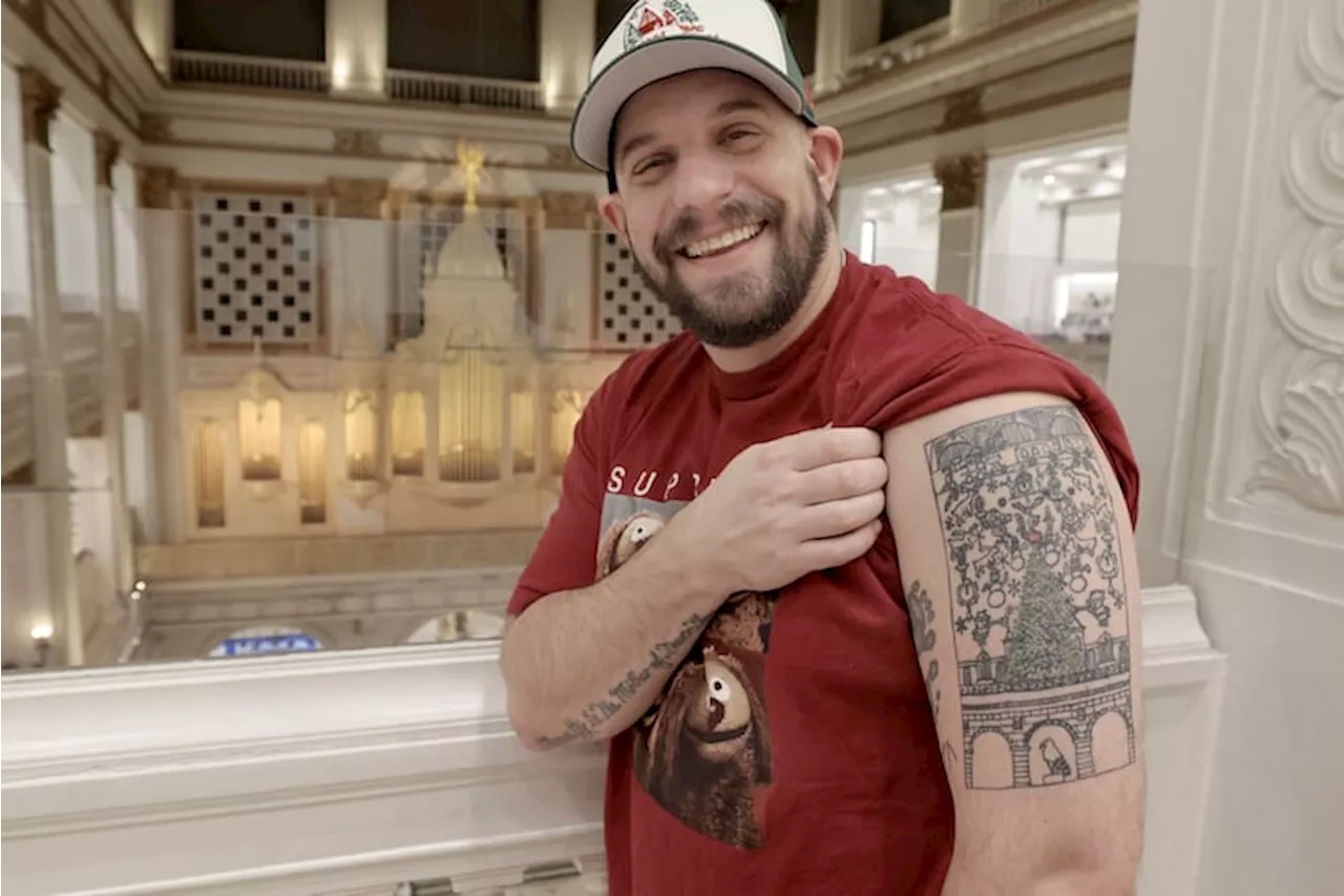 One Man's Love for the Macy's Christmas Light Show is Tattooed on His Arm