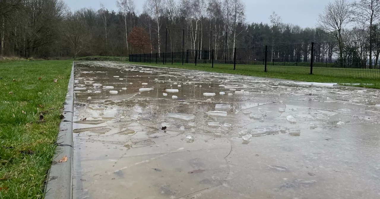 Schaatsen in Drouwenerveen was zo dichtbij, maar kinderen gooien roet in het eten