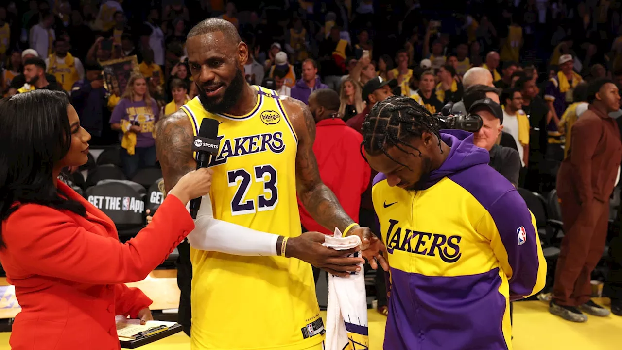 LeBron James and Bronny James Take the Court Together in NBA History