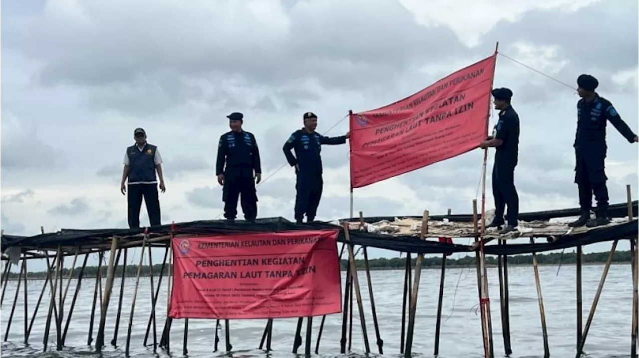 KKP Cabut Izin Pagar Laut di Tangerang yang Dibangun Tanpa Perizinan