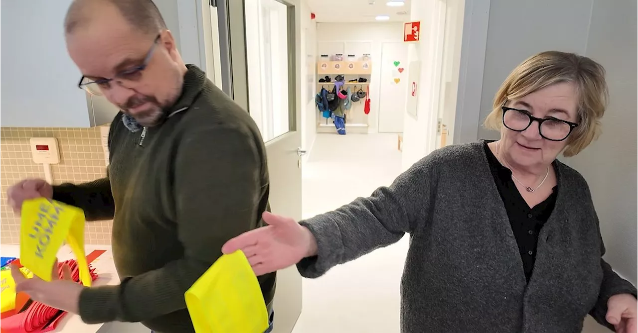 Tomtebogårds förskola testar reflexarmbindlar efter olyckan