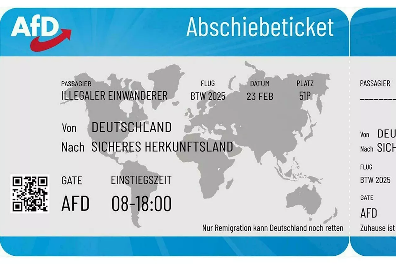 Abstoßender Wahlkampf der Rechten: Flugticket-Aktion sorgt für neue Forderungen nach AfD-Verbot