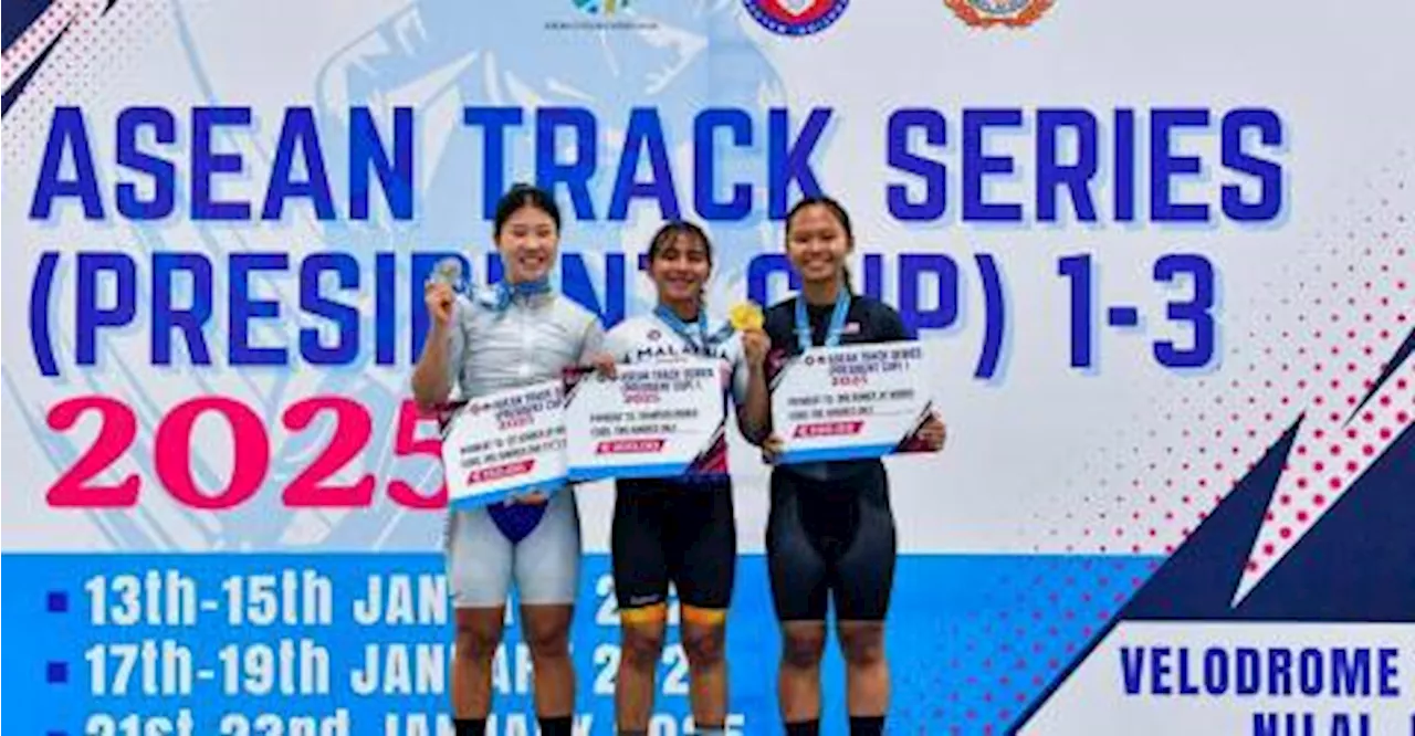 Malaysian Cyclist Nurul Izzah Izzati Mohd Asri Wins Gold at President's Cup Series 1