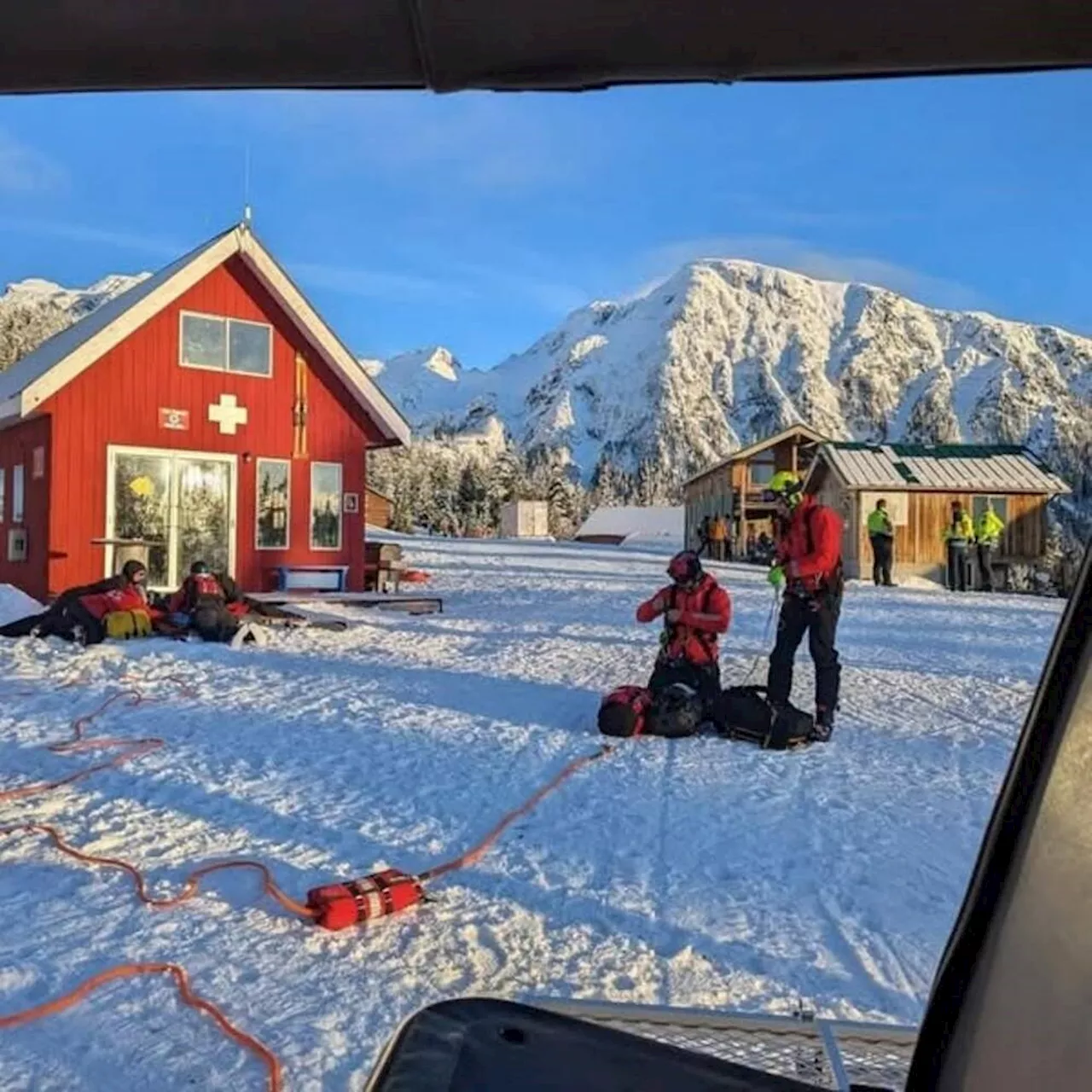 Helicopter Rescue for Unconscious Skier on Mount Cain