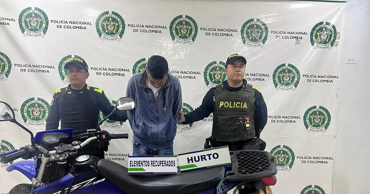 Capturan a ladrón de motocicleta en Bucaramanga