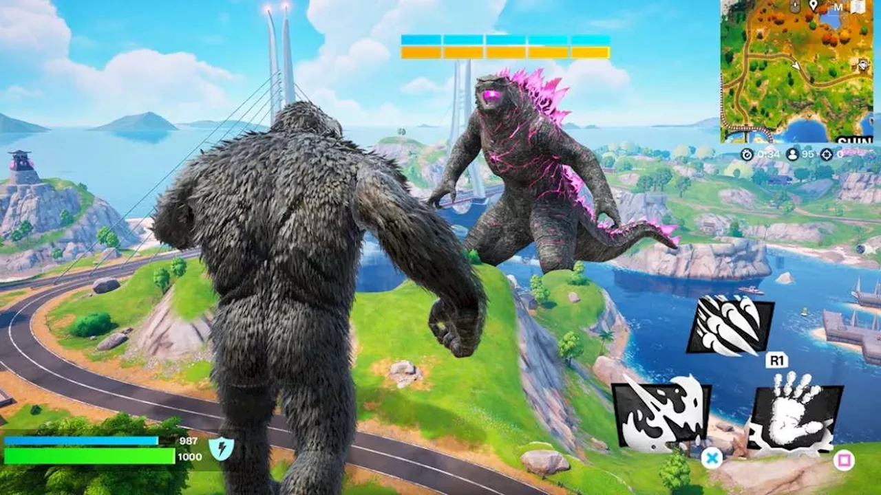 Godzilla and Kong Enter Fortnite in Epic Collaboration