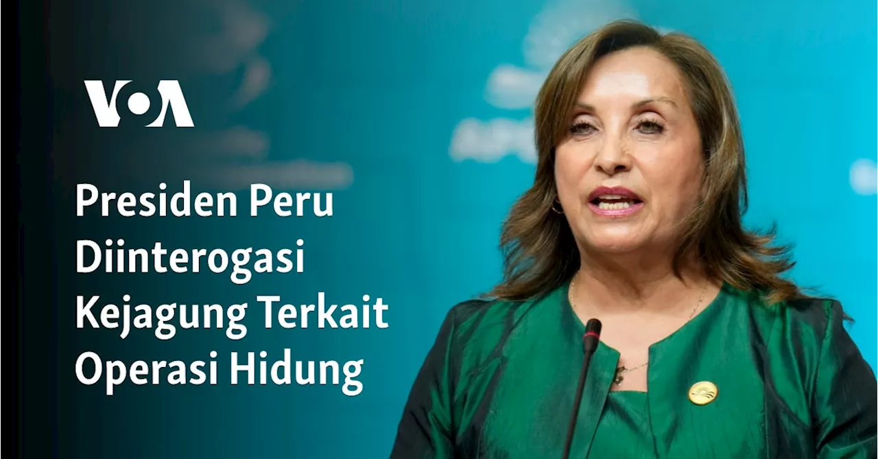 Presiden Peru Dina Boluarte Diinterogasi Terkait Dugaan Pengabaian Jabatan