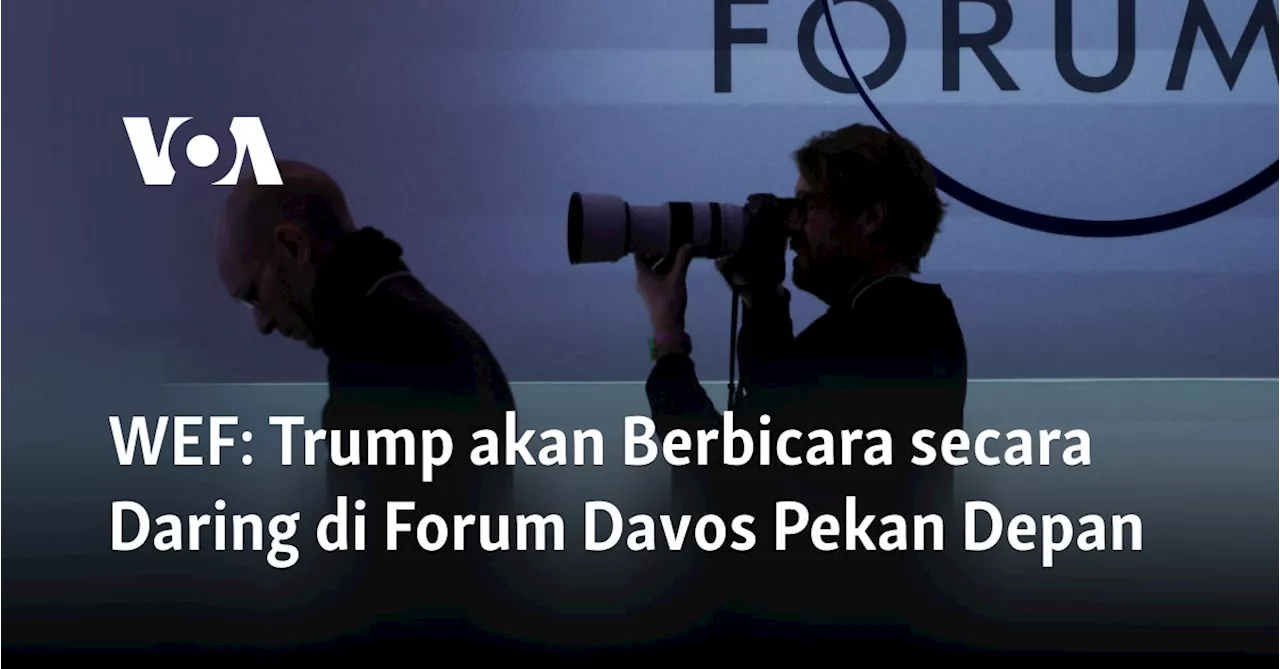 Trump Akan Pidato Virtual di WEF Davos, Hanya Hari Setelah Pelantikan