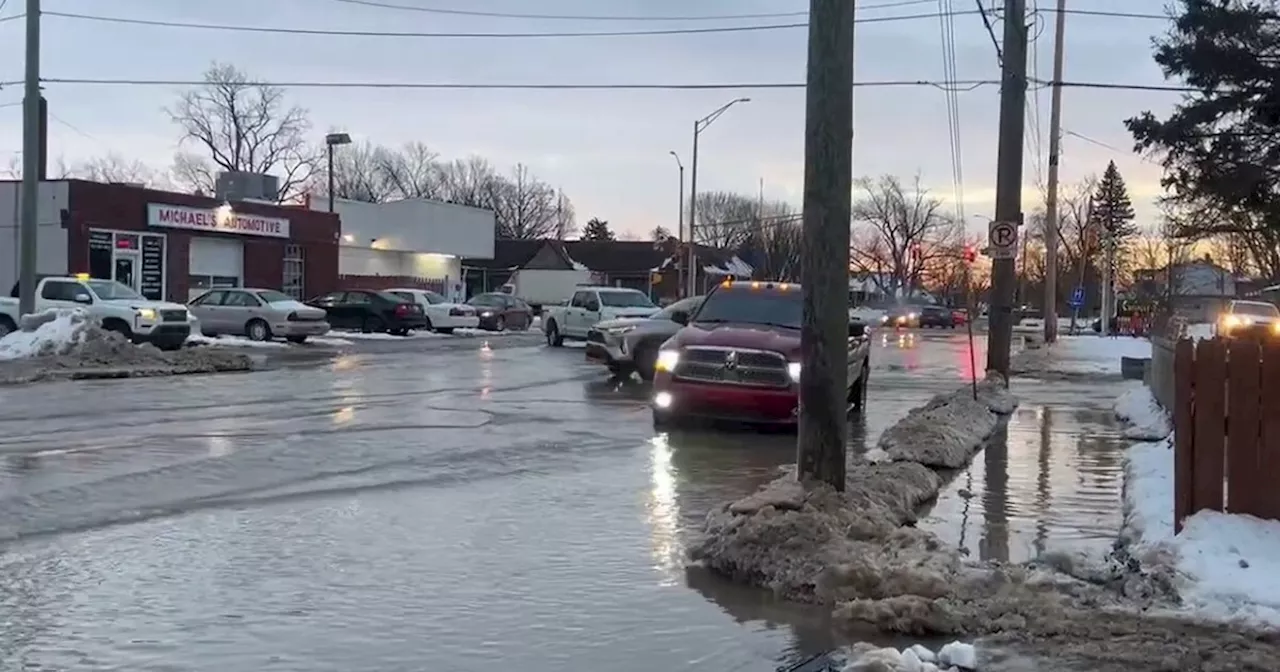 Major Water Main Break Causes Flooding, Road Closures in Indianapolis