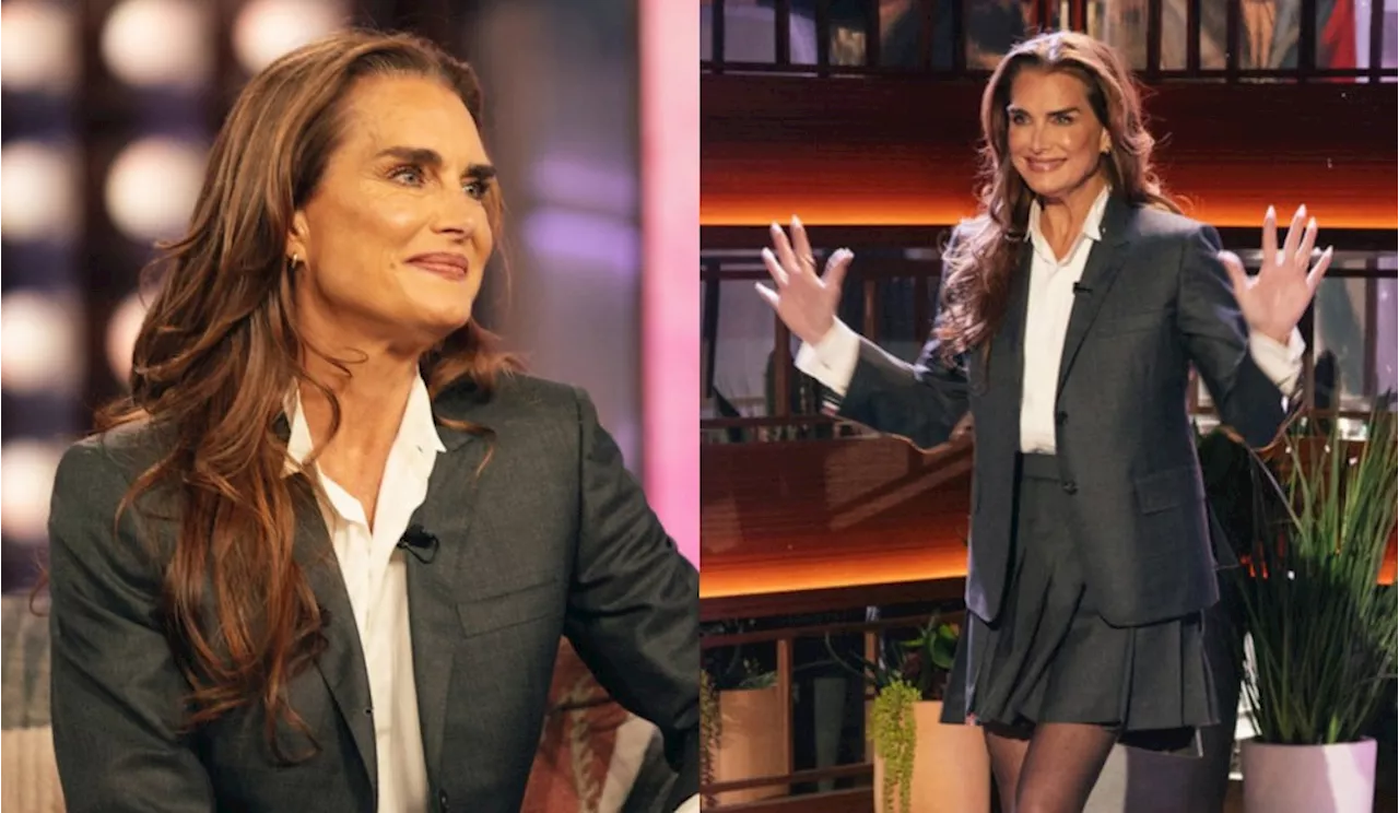 Brooke Shields Channels Schoolgirl Style in Thom Browne Skirt Suit on ‘The Kelly Clarkson Show’