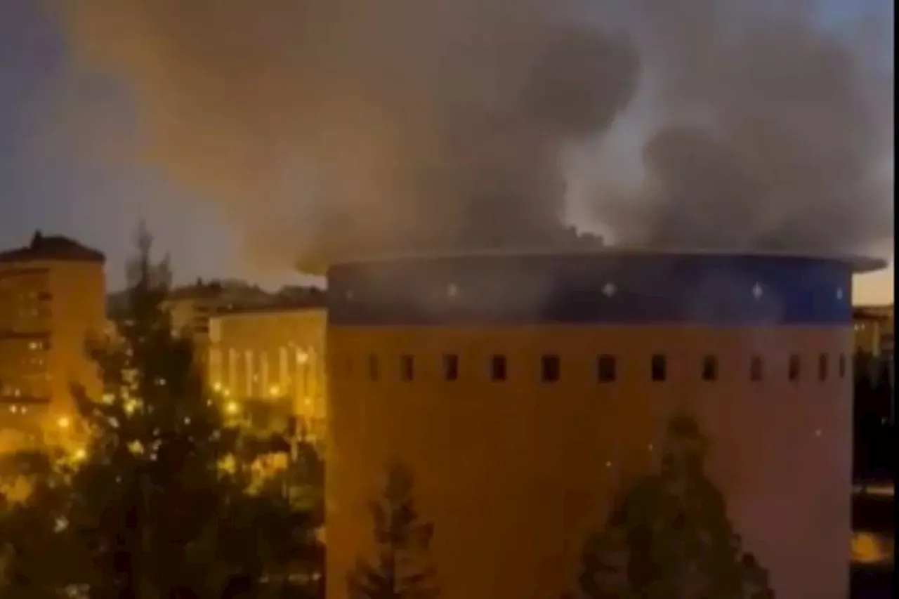 Declarado un incendio en el Planetario de Pamplona, sin daños personales