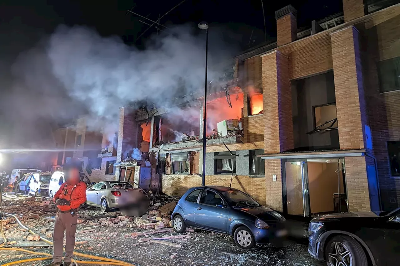 Nueve heridos por una explosión de gas en un edificio de dos plantas en Noáin, Navarra