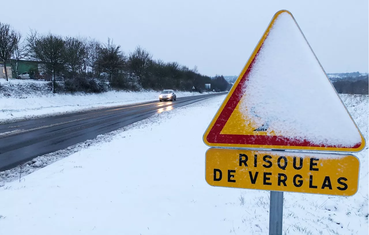 Chaos sur les routes de l'Est : nombreux accidents liés au verglas