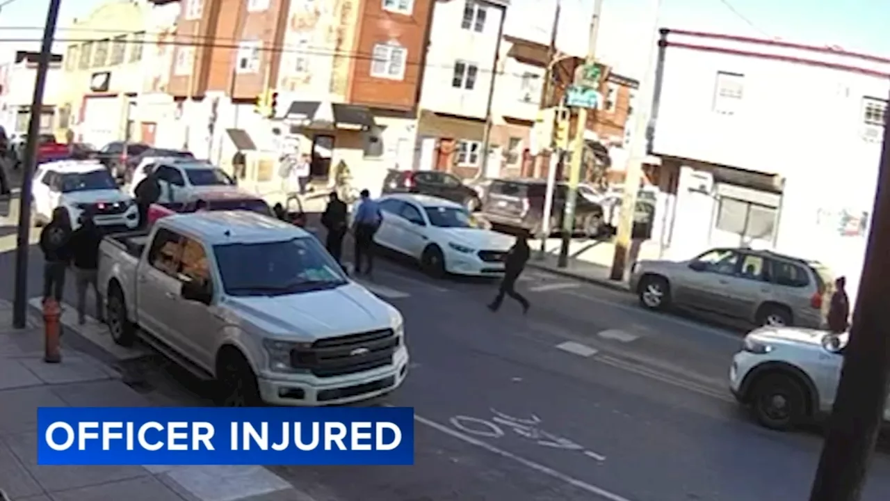 Philadelphia Police Officer Injured During Sidewalk Pursuit of Fleeing Suspect