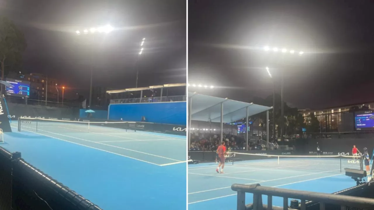 Late-night Australian Open clash moved mid-match due to raucous crowd on next court