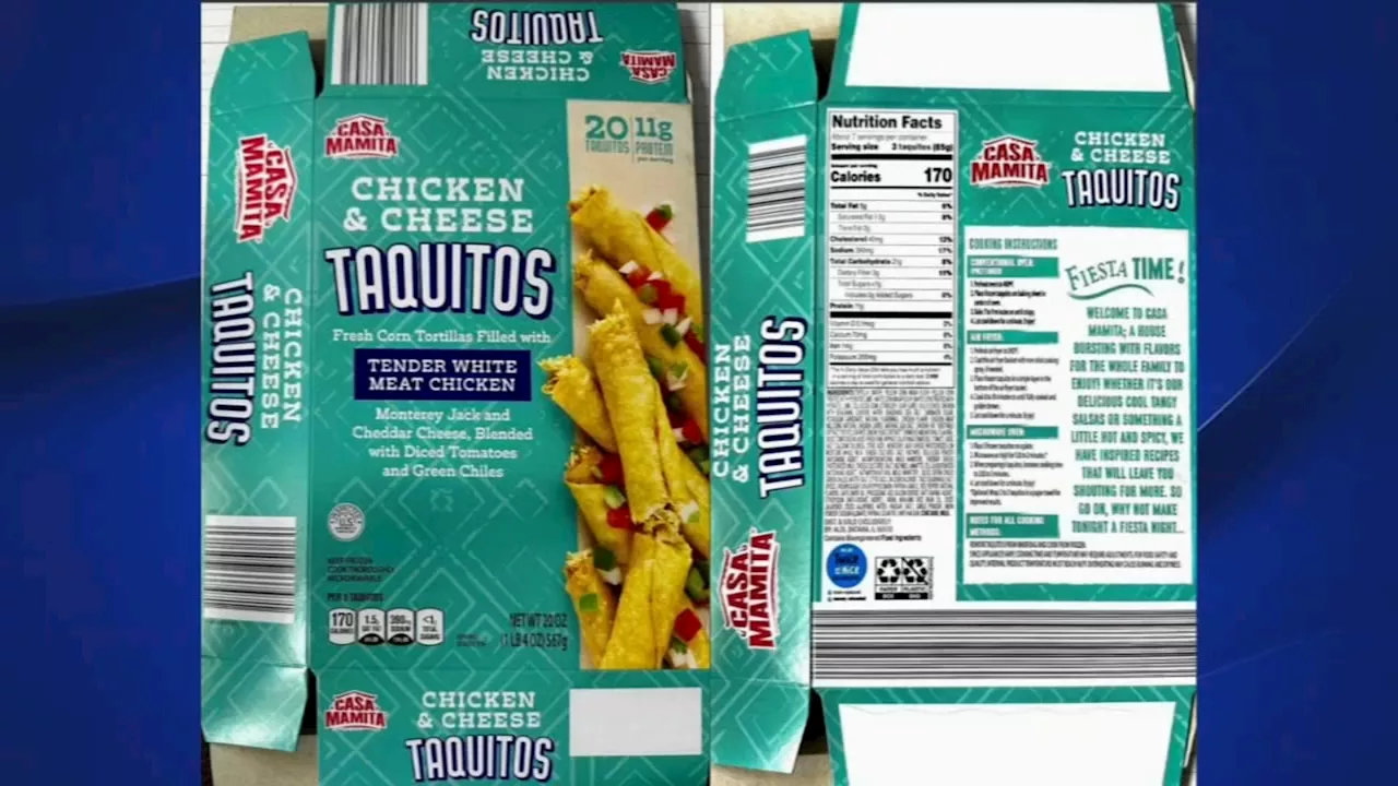 Bestway Sandwiches Inc. Recalls Frozen Taquitos Due to Metal Contamination