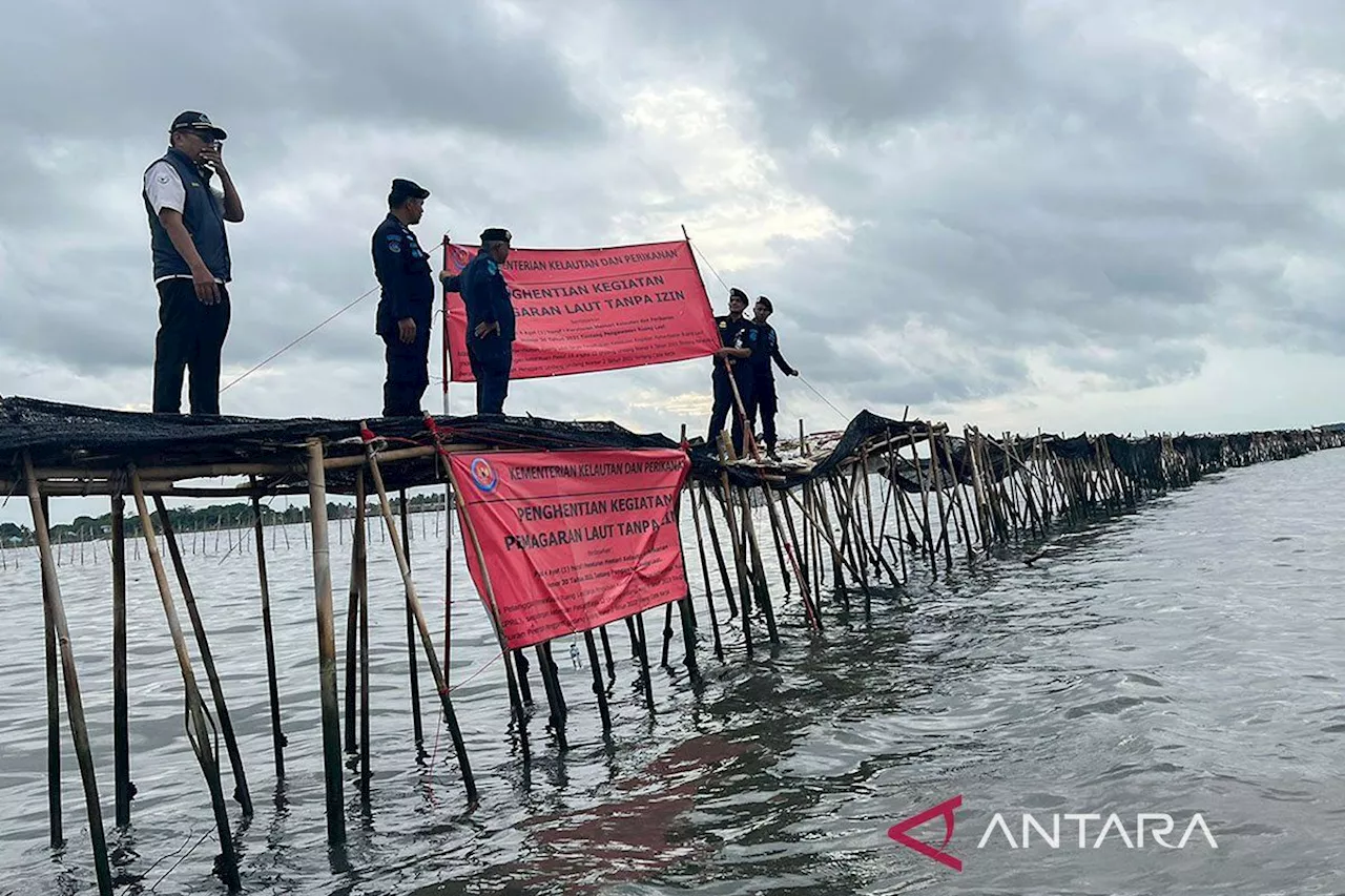 KKP masih dalami penanggungjawab pagar laut 30,16 km