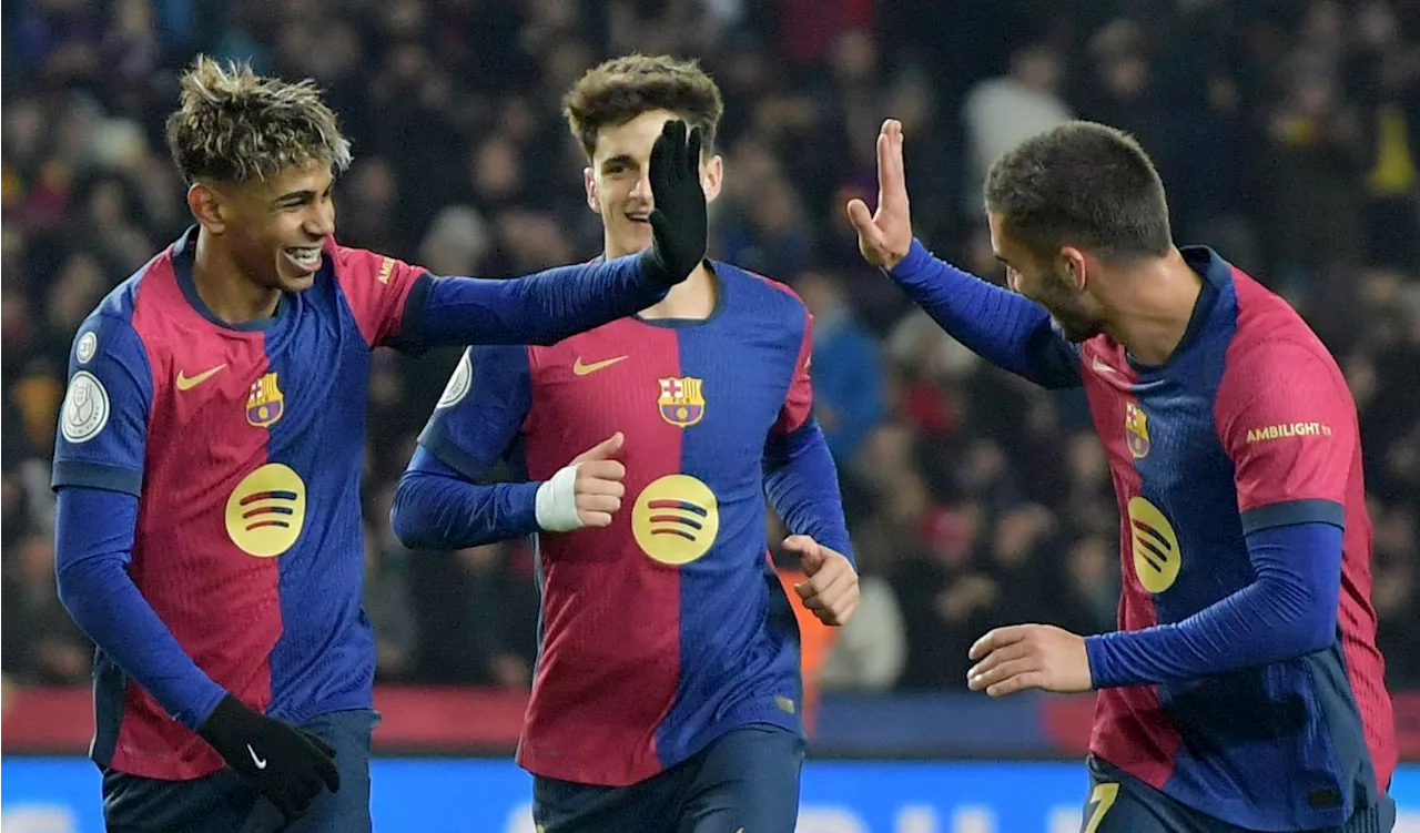 Barcelona gustó, goleó y clasificó a cuartos de la Copa del Rey