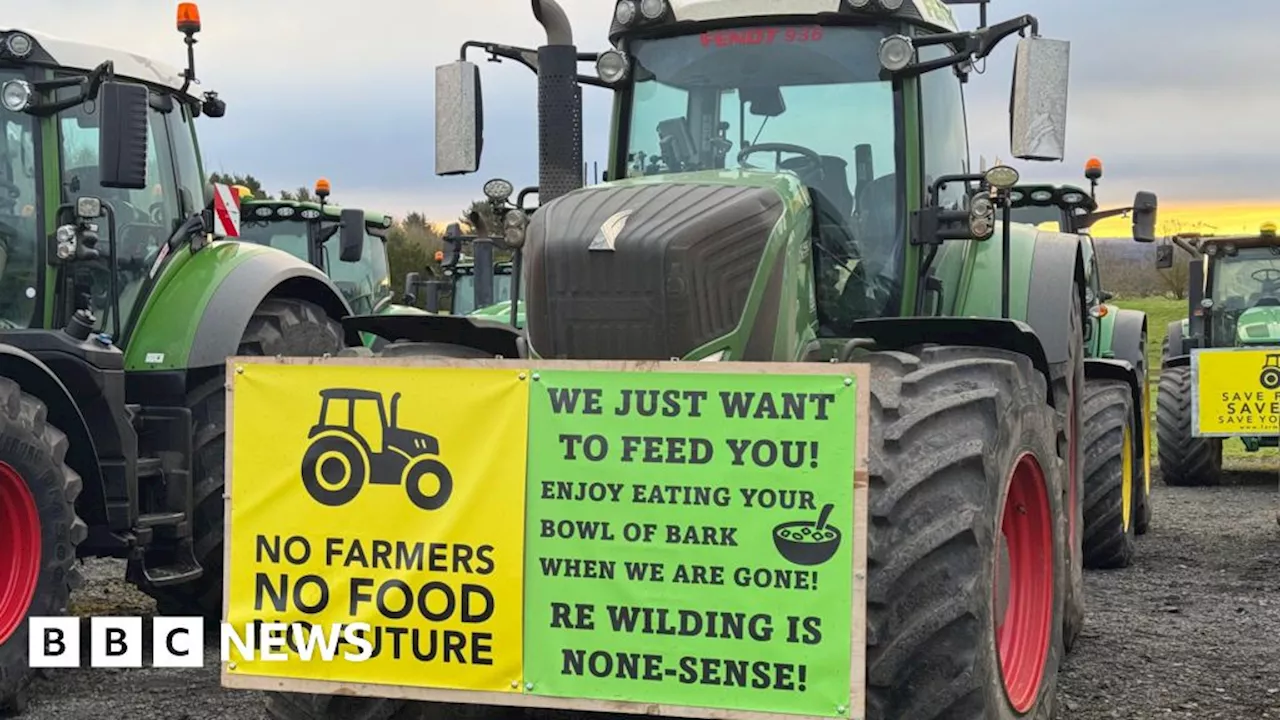 Northumberland farmers hold protest over inheritance tax changes