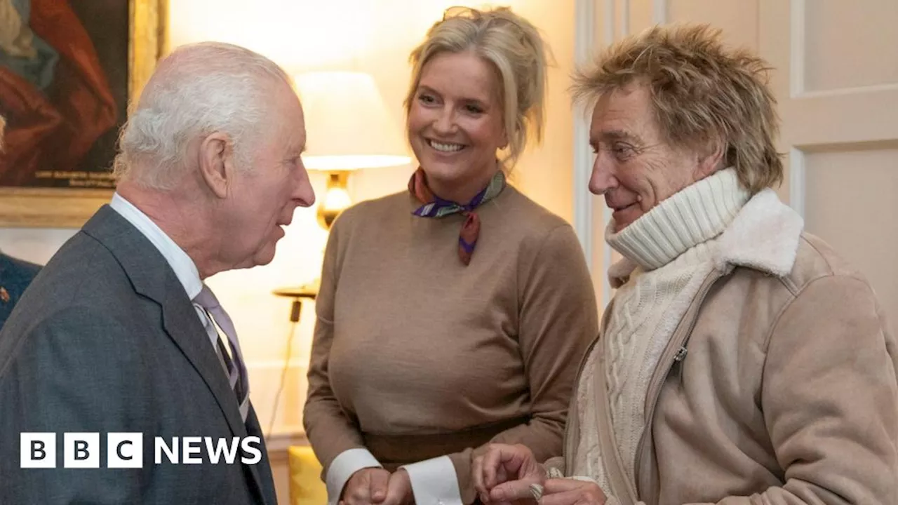 King Charles Meets Rod Stewart and Places Letter in Time Capsule