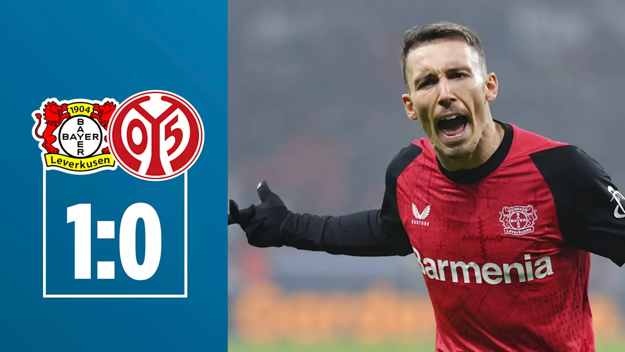 Leverkusen besiegt Mainz mit 1:0 - Grimaldos Freistoßtreffer entscheidet das Spiel