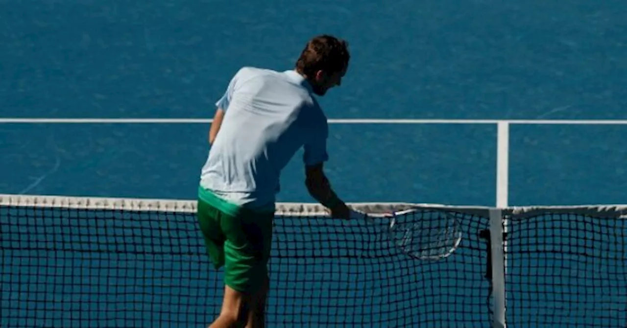 Tennis Star Daniil Medvedev Punches Camera After Losing Point