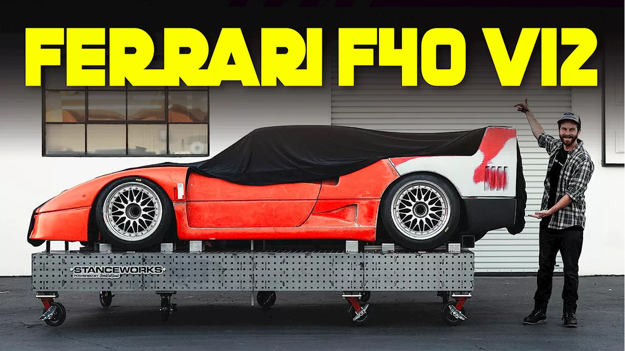 YouTuber Builds A Custom Ferrari F40 With A V12 Engine