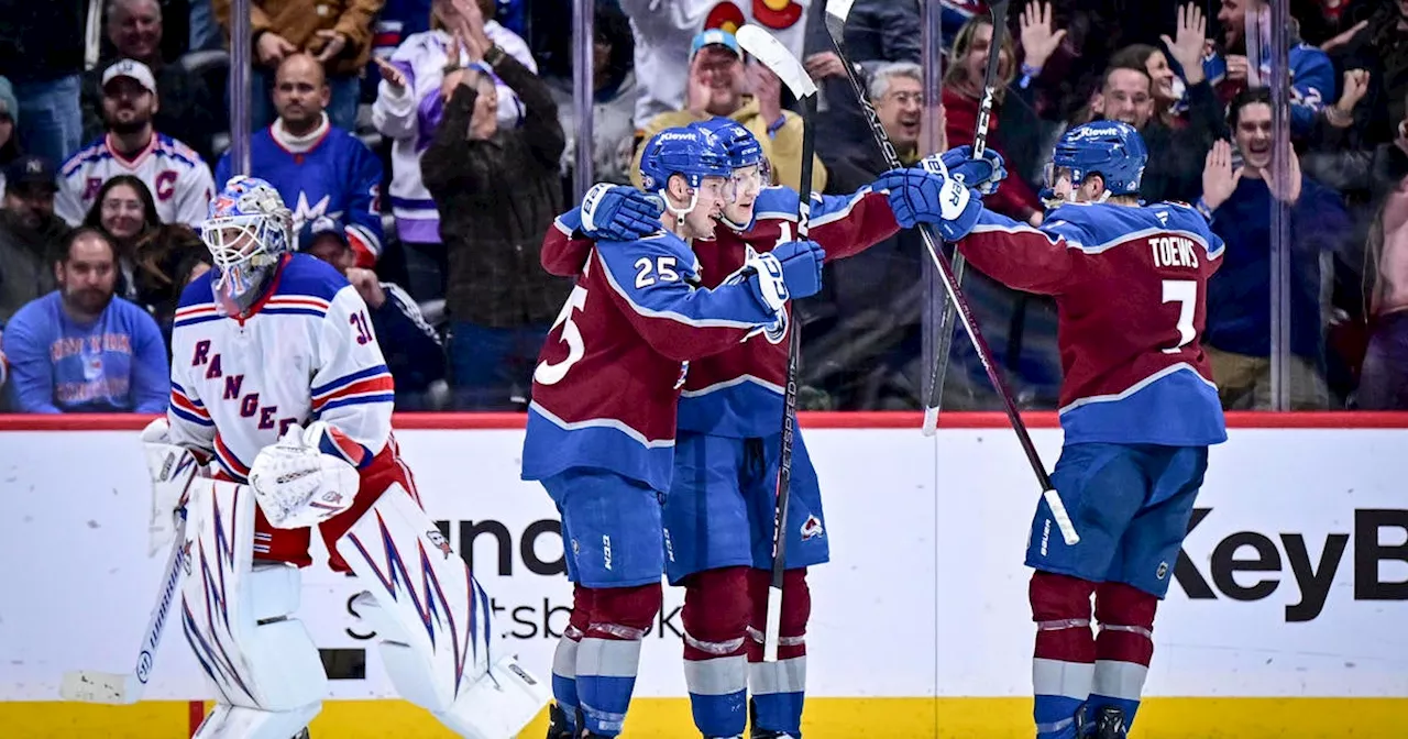 Avalanche rally to beat Rangers in overtime