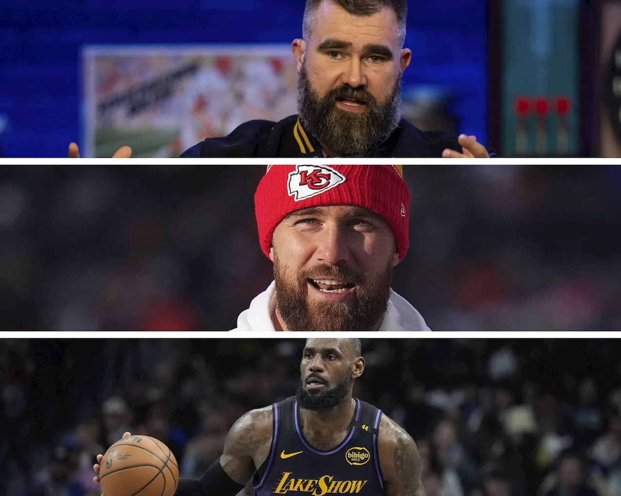 LeBron James playing football? The King dishes on Kelce brothers’ latest podcast