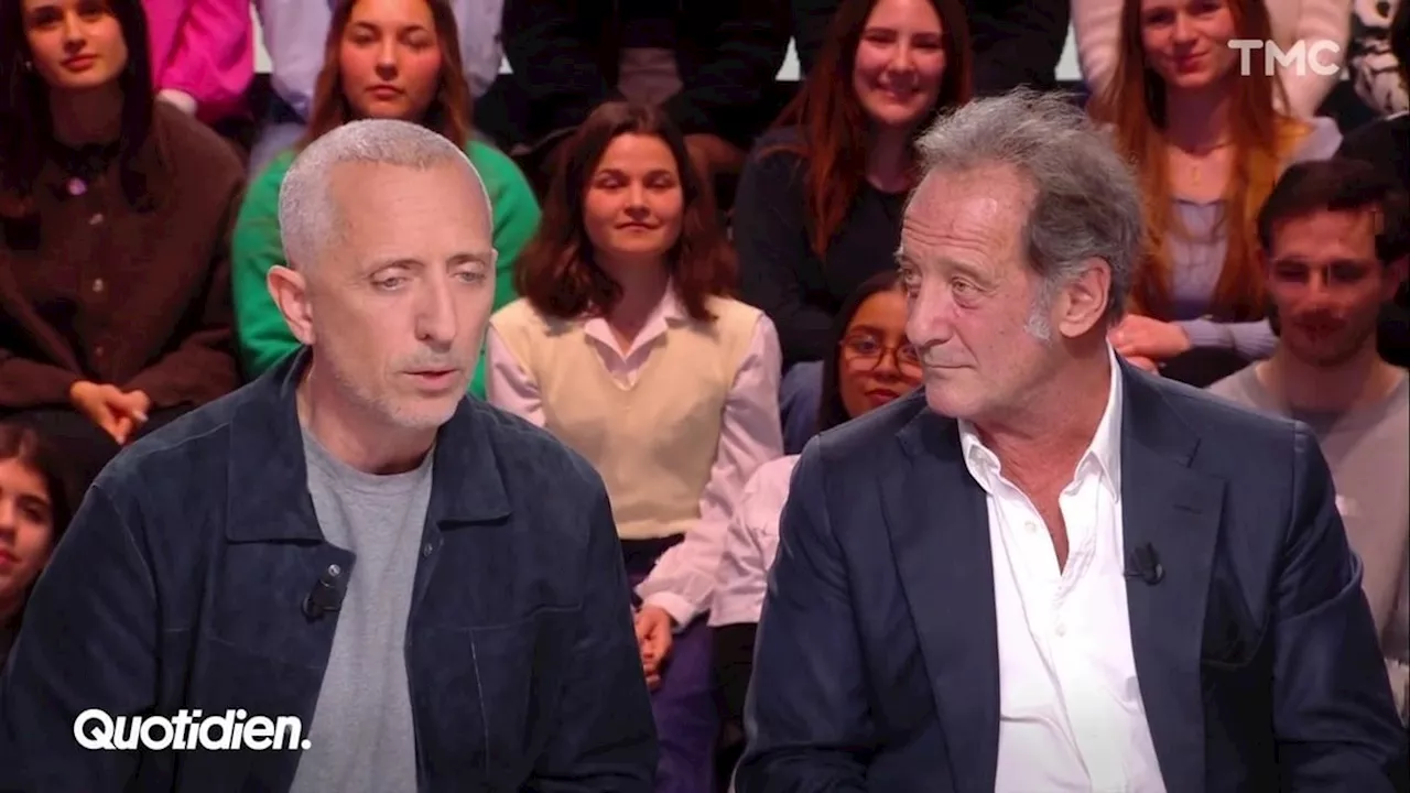 'Il fait pas le Dry January' : Gad Elmaleh épingle Vincent Lindon dans Quotidien, et pour cause…